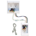 PowerBridge In-Wall Power Connector Kit, TWO-CK, Dual Power-For any size or brand wall mounted LCD, LED, Plasma, Flat Screen HDTV's mounted above AV equipment
