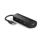 NXT Technologies 4-Port USB 2.0 Hub (NX29758)-Four-port USB 2.0 travel hub