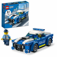 LEGO City - La voiture de police Ensemble de construction - 94 pièces-Jouet de voiture de police pour les enfants de cinq ans et plus - Passez à la vitesse supérieure en matière de jeu créatif avec cet ensemble de jeu de construction de voiture de police LEGO City (60312)