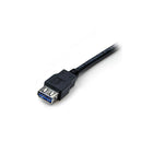 StarTech 6 ft Black SuperSpeed USB 3.0 Extension Cable A to A, M/F-Shielded Twisted Pair (STP) design helps to eliminate electro-magnetic interference (EMI), for optimal connectivity