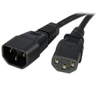 StarTech Standard Computer Power Cord Extension, C14 to C13, 10 Ft.-Power your monitor from your PC from up to 10ft away
