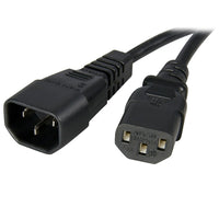 StarTech Standard Computer Power Cord Extension, C14 to C13, 10 Ft.-Power your monitor from your PC from up to 10ft away