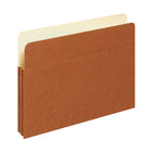 Pendaflex Vertical File Pocket, Red Fibre, Letter Size, 1 3/4" Expansion-Mylar reinforced redrope gussets