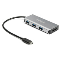 StarTech 3,Port USB,C Hub with SD Card Reader , 10Gbps , 3x USB,A-Adds one SD & microSD card reader and three USB-A ports to your Mac, Windows, Linux or other USB-C laptop