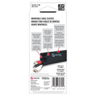 VELCRO Brand Mountable Cable Sleeves - 8" L x 4.75 " W - Black - 2 Pack-Black