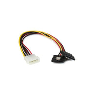 StarTech LP4 to 2x Latching SATA Power Cable Adapter, 12"-Splitter Cable