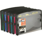 Five Star 7 Pocket Expanding File with Tabs, Assorted Colours-Expanding file features seven pockets, zipper closure, reinforced gussets and 2 loops for pen storage