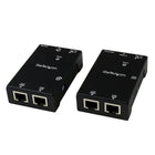 Startech HDMI Over CAT5/CAT6 Extender with Power Over Cable, 50m/165'-Requires only a single power adapter that can be connected to either the transmitter or receiver