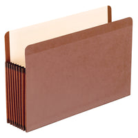 Pendaflex Lined Expanding File Pocket - 7" Expansion - Legal Size - Red Fibre-Fully lined nylon reinforced gussets