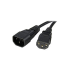 StarTech PXT100146 6' Power Cord-IEC 60320 C13 Power and IEC 60320 C14 Power ports facilitate connection between your device and a power source