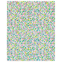 Staples Report Cover - Fun Love Confetti-Confetti Colour with Pink Dots, White Card with Lamination