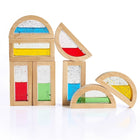 Guidecraft Rainbow Blocks Shimmering Water (GD-3013)-Material: Hardwood, acrylic and plastic beads