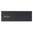 StarTech 4-Port HDMI Splitter - 4K 60Hz - 1 In 4 Out - Built-in Scaler - 3.5mm/Optical Audio-Easy setup: No drivers or software required for the 1-Input 4-output HDMI 2.0 splitter. The metal enclosure makes it suitable for installation in many environments. Widescreen resolutions supported. DVI compatible with adapters (sold separately)