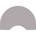 Flash Furniture 48''W x 96''L Kidney Shaped Activity Table with Thermal Fused Top and Standard Height Adjustable Legs, Grey-Shape: Kidney
