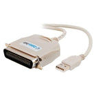 C2G USB IEEE-1284 Parallel Printer Adapter Cable, 1.8m/6'-Don't waste the parallel port on your inkjet, laser, or high speed printer.
