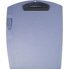 Storex Clip & Carry Clipboard With Pen Holder, Metallic Blue-Durable plastic construction
