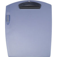 Storex Clip & Carry Clipboard With Pen Holder, Metallic Blue-Durable plastic construction
