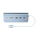 Satechi Aluminum USB-C Hub with Card Reader - Blue-USB-C