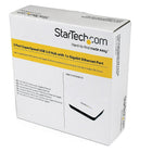 StarTech USB 3.0 to Gigabit Ethernet NIC Network Adapter with 3 Port Hub, White-Delivers sufficient power to high-powered USB devices, with the optional power adapter (included)