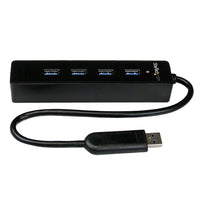 StarTech Portable SuperSpeed USB 3.0 Hub with Built-in Cable, 4 Port-Connect up to four USB 3.0/2.0/1.x devices simultaneously at their maximum speeds