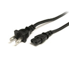 StarTech Standard Laptop Power Cord, NEMA 1, 15P to C7, 6 Ft.-Replace worn-out or missing power cords with this high quality, 6ft standard laptop power cord