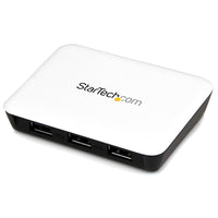 StarTech USB 3.0 to Gigabit Ethernet NIC Network Adapter with 3 Port Hub, White-Maximize capability by turning a single USB 3.0 slot into a Gigabit network connection and 3 port USB 3.0 hub