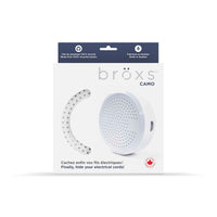 Bröxs CAMO Cable Box Solution - White-Use on all flat surfaces or wall-mounted