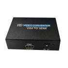 Speedex VGA to HDMI Converter with Audio, VGA+ R/L Input to One HDMI Converter-Connections: HDMI, VGA Audio RCA Jacks