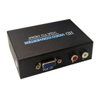 Speedex VGA to HDMI Converter with Audio, VGA+ R/L Input to One HDMI Converter-Converting and transmitting digital signal from VGA devices to HDMI devices.