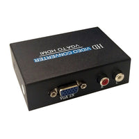 Speedex VGA to HDMI Converter with Audio, VGA+ R/L Input to One HDMI Converter-Converting and transmitting digital signal from VGA devices to HDMI devices.