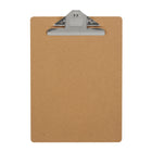 Staples Hardboard Clipboard - Letter Size - 9" x 12" - 2 Pack-Nickel-plated, corrosion-resistant clip