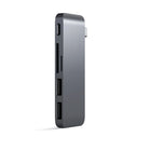 Satechi Passthrough Hub for USB-C Devices - Space Grey-USB 3.0